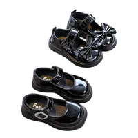 toddlers girls patent leather shoes kids princess perform party leather flats children mary janes retro style school flats soft