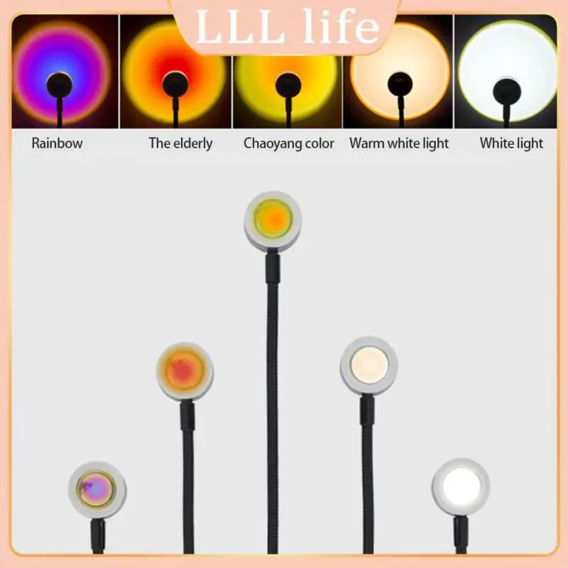 

LED Projector Lamp Rainbow Atmosphere Led Night Light for Home Bedroom Coffe Shop Background Lightings Home Decoration