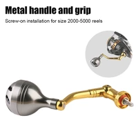 fishing reel handle replacement for spinning reel foldable metal handle knob aluminum alloy 2000 5000 spinning reel rocker arm