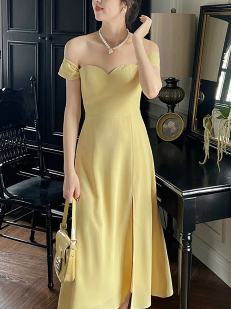

2022 Women Fashion Elegant Party Midi Dresses Office Lady Casual Holiday A-Line Vestdios Clothes