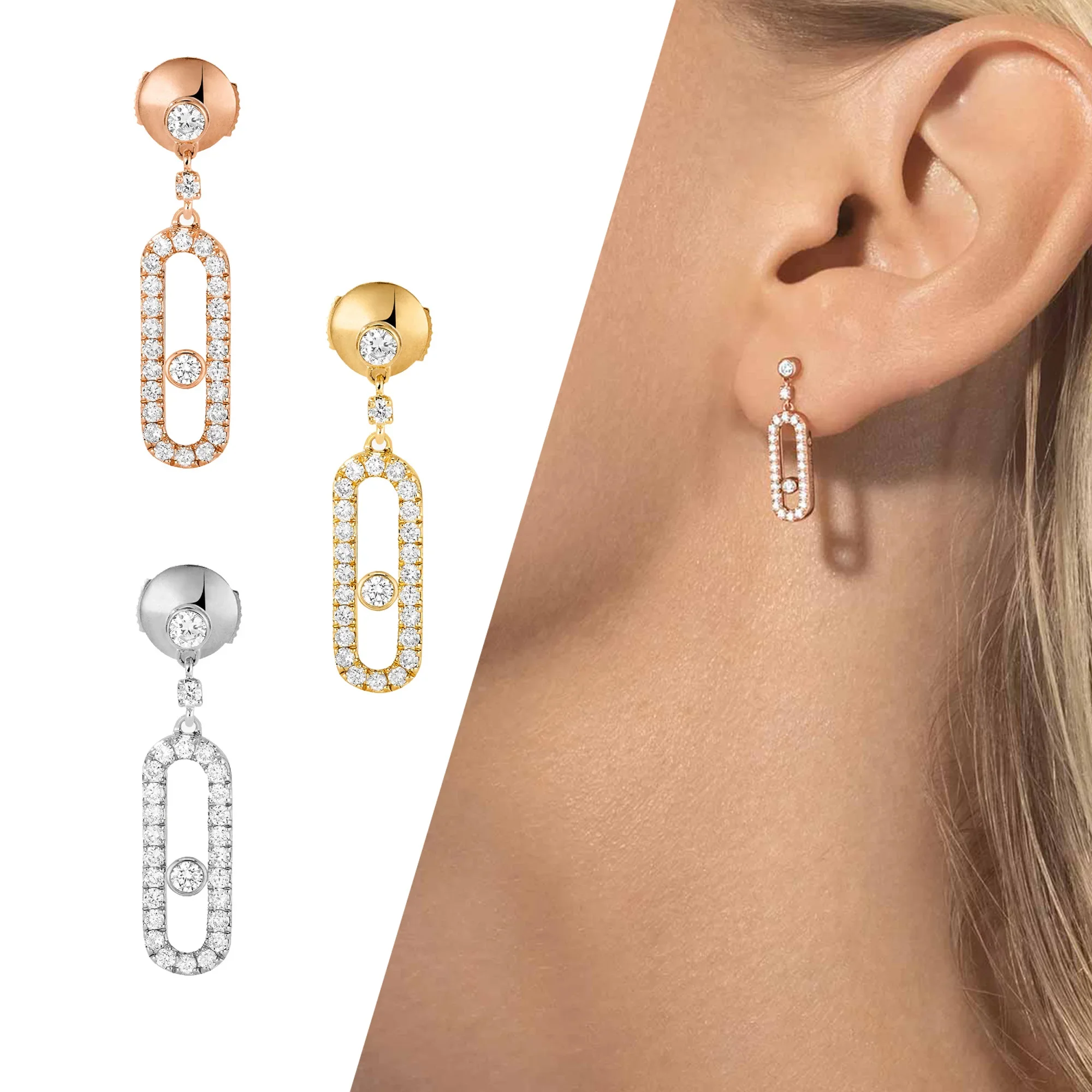 Геометрические бриллианты европейские и американские дизайн простые необычные