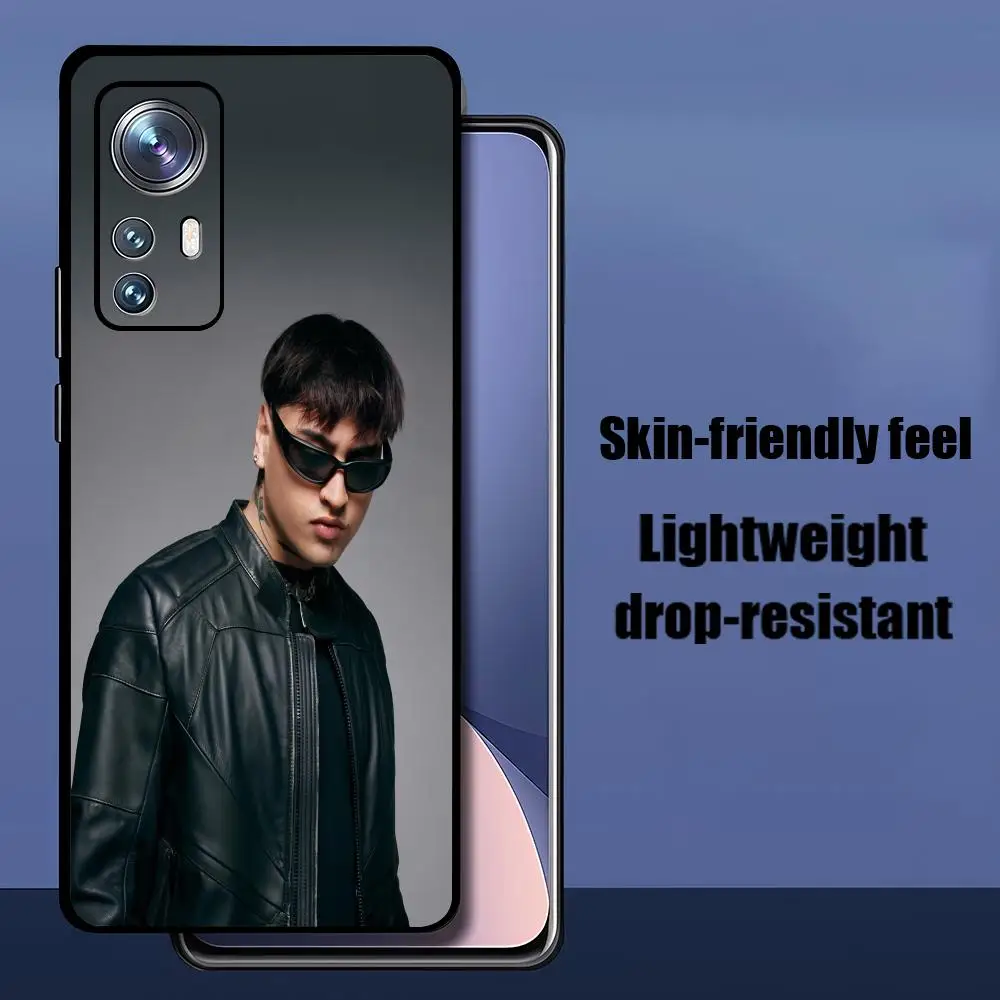 Чехол для телефона T-Tiago для Xiaomi Redmi Note 15 14T 13Lite 12S 5g 4g Pro Plus, мягкий чехол, черный, Rapper PZK, полная защита (art.: 3920d884db021) - 3920d884db021
