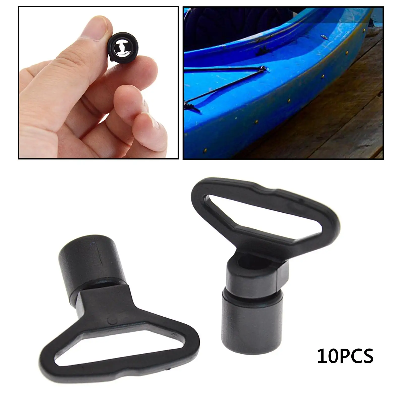 

10pcs Camping Kayak Fixed Buckles Canoe Drifting Kayaking Hooks Rigging Accessories Equipment