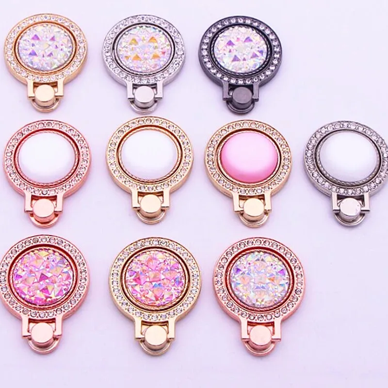 

200pcs Diamond Bling Metal Finger Ring Holder 360 degree Cell phone Stand Bracket for iphone 7 8 x xr xs samsung
