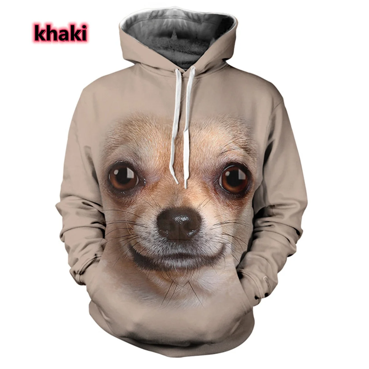 

2022 New Men's Casual Hoodie, 3D Digital Printing Pet Dog Cute Dog Hoodie
