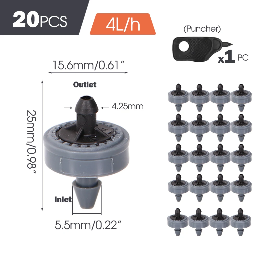 

Капельные головки для орошения 2 л/4 л/8 л