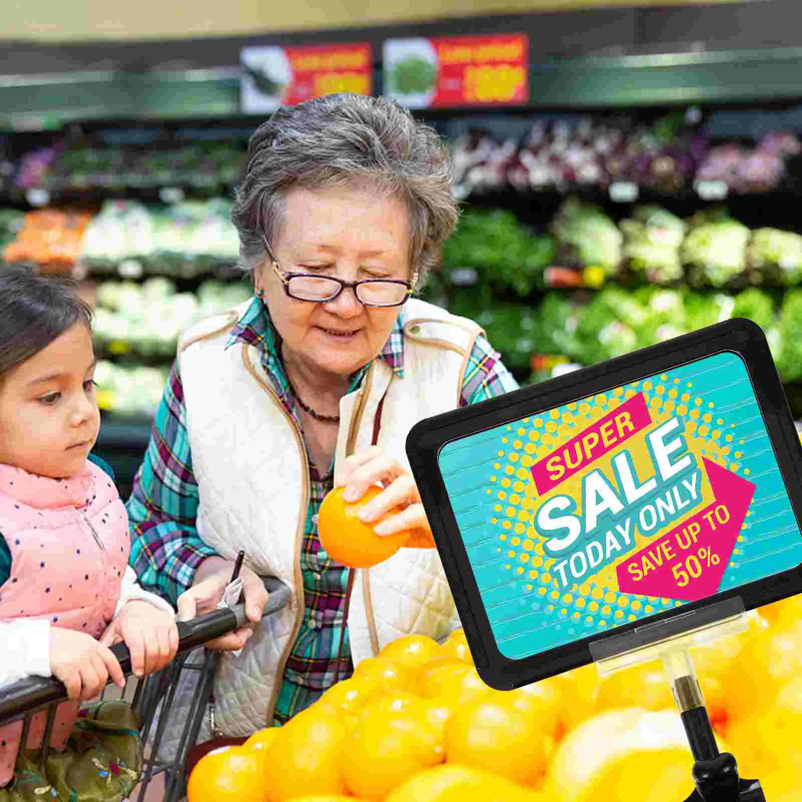 Зажим для вывесок полки держатель товаров на пластиковой регулируемой этикетке