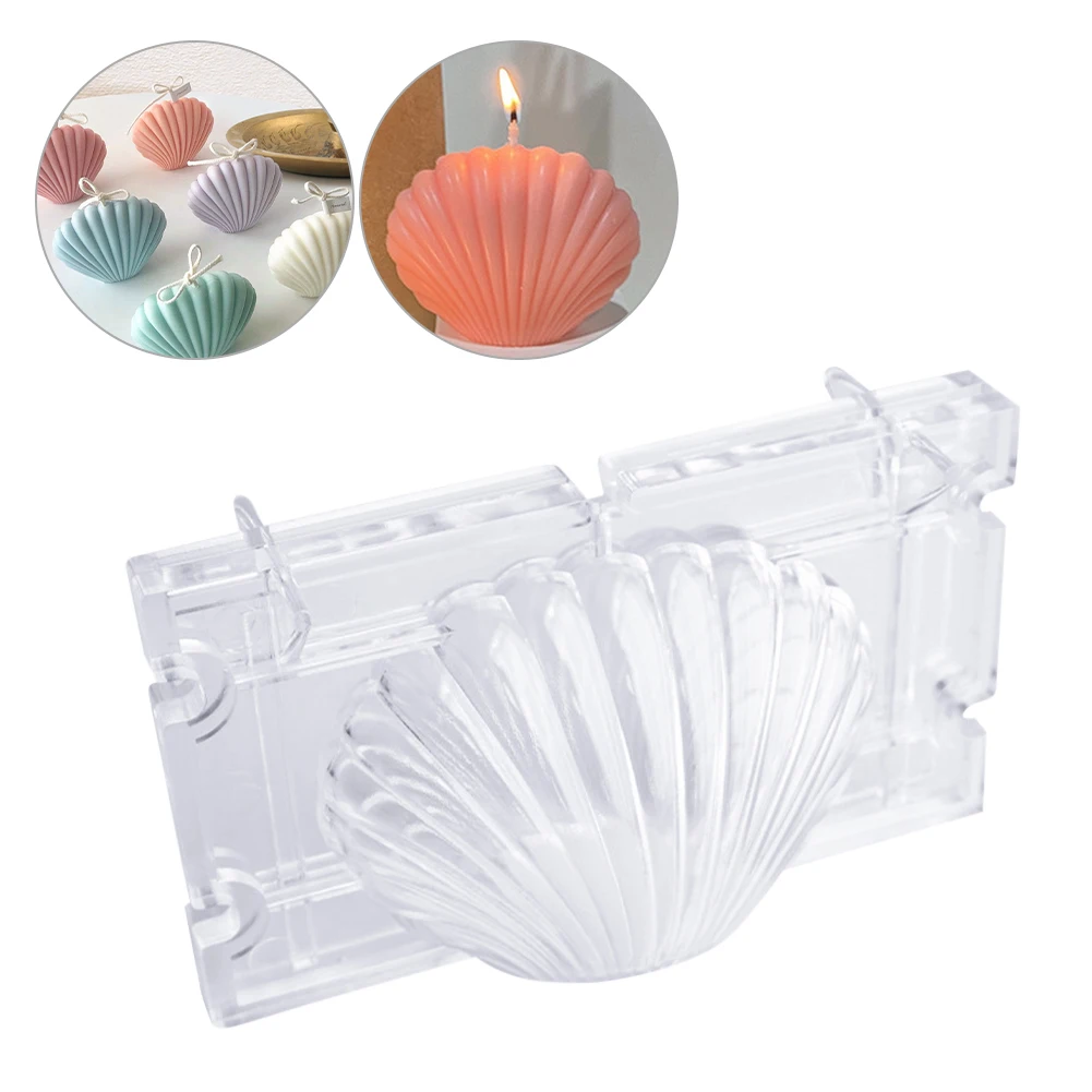 

3D DIY Sea Shell Shape Candle Mold Plastic Mold Small Shell Mould For Cake Pastry Baking Decorating Tools Soap Handmade Gifts