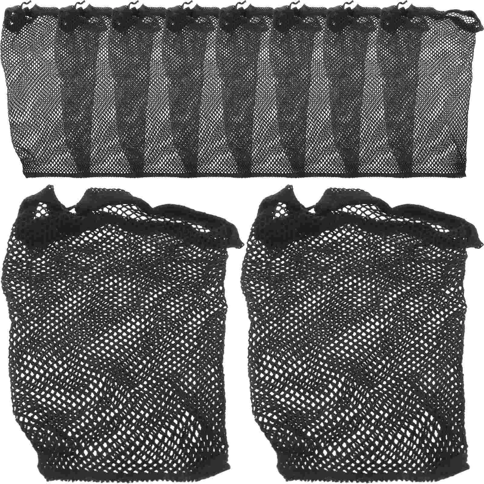 

10 Pcs Invisible Hairnet Bun Wraps Stretch Fit Hats Men Outdoor Spandex Caps Nets Women Nurse Mens Black