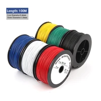 100m high quality 26awg ok wire wire wrap wire laptop lcd cable insulated jumper 6 colors single strand tinned copper clad wire
