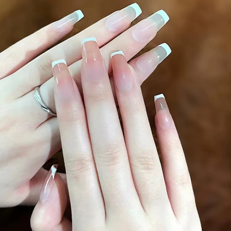 Прозрачный штамп для ногтей со скребком силиконовый французского маникюра набор