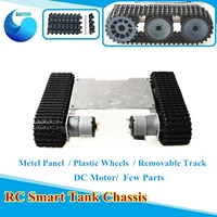 rc smart tracked tank chassis remote control mini tp105 platform with metal panel adjustable track dc motor for arduino diy