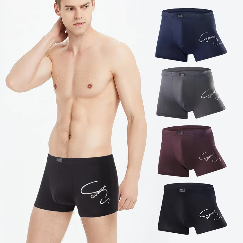 New Men's Modal Underwear Breathable Waist Comfortable Boxer Shorts Men's Bamboo Fiber Boxer Shorts Mens Shorts Swim Shorts Men