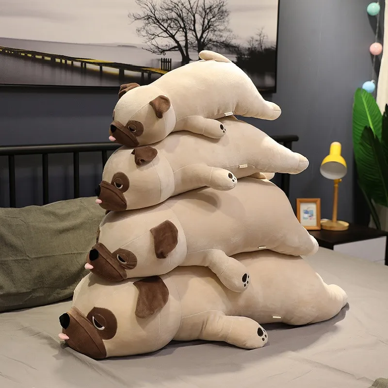 

Hot 55-90cm Big Size New Cute Animal Kawaii Pug Dog Plush Toys Sleep Pillow Kids Birthday Gift Child Girl Xmas Valentine's