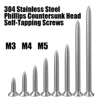 100g m345 304 stainless steel phillips countersunk head self tapping screws diverse flat head screw extension flat head screws