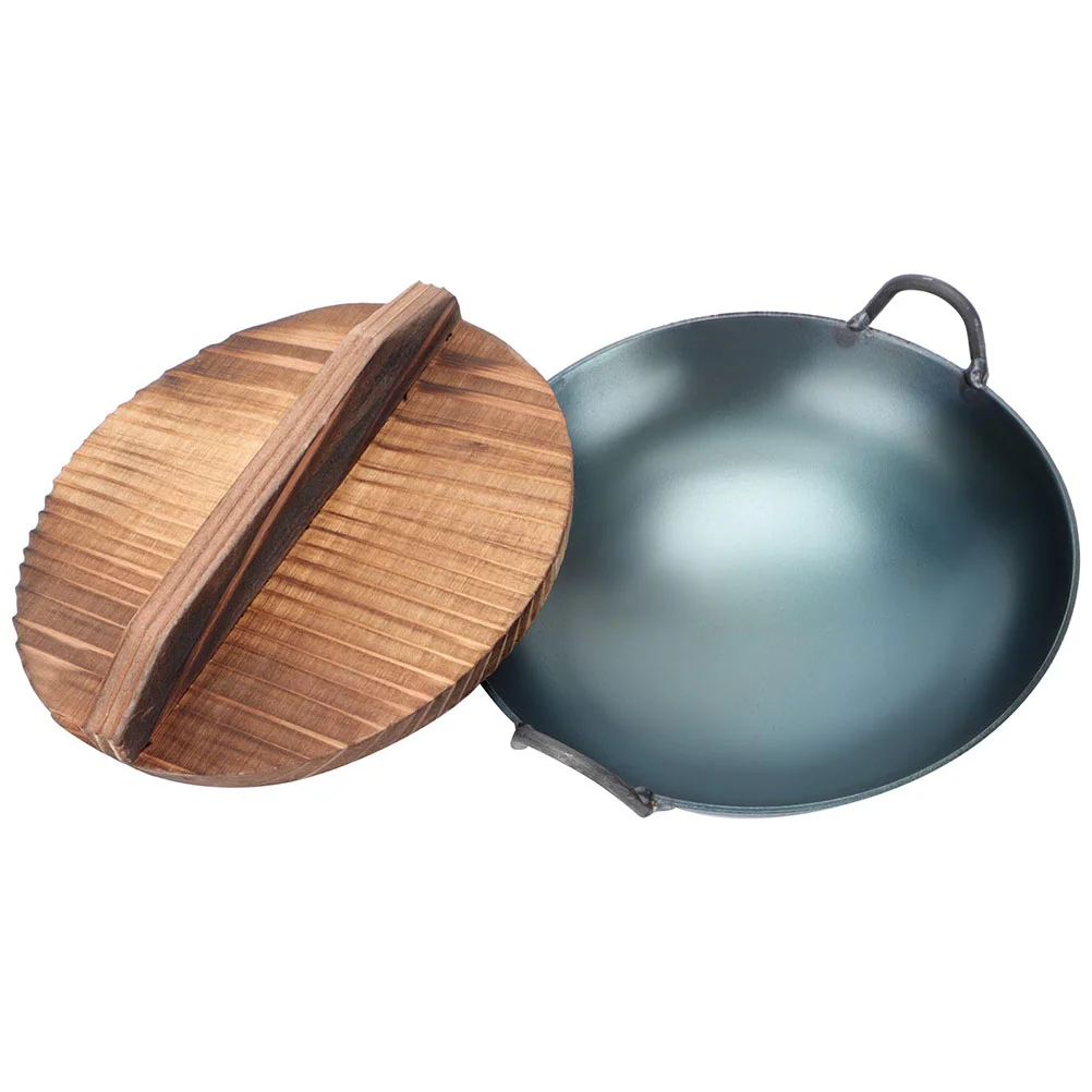 

Wok Cover Iron Frying Pan Flat Frying Pan Iron Stir Fry Pans Nonstick Cookware Mini Amphora Wok Decorate Iron Wok Lid