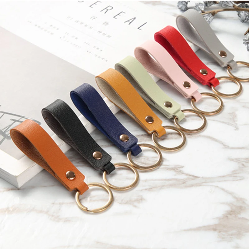 Модный брелок из искусственной кожи для автомобиля деловой - Цена: 82.25