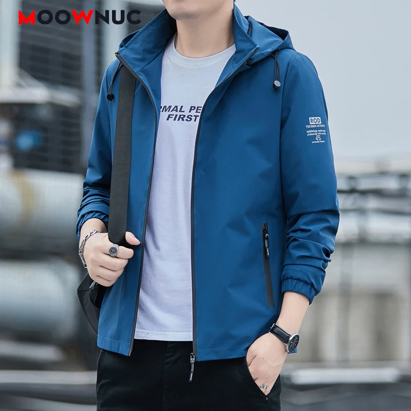

Spring Men's Jacket Coats Male 2023 Windbreaker Autumn New Outdoors Overcoat Youth Windproof Hombre Casual Coveral Fit MOOWNUC