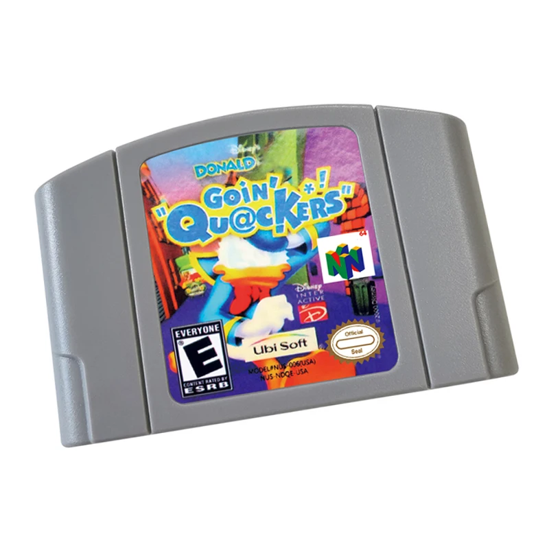 Системная консоль с картриджем для игровых карт N64 64