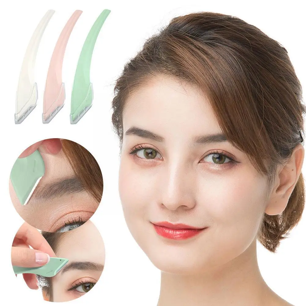 

Eyebrow Trimming Knife Eyebrow Face Razor For Women Eyebrow Scissors With Comb Brow Trimmer Scraper Beauty Makeup Tool R5P0
