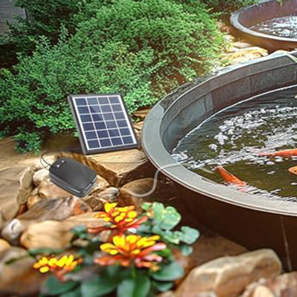 2 5 Вт 6 В открытый двор небольшой пруд для рыбы на солнечной энергии аэратор насос