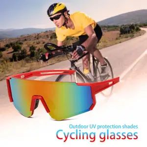 New Brand Outdoor Cycling Glasses Mountain Bike Cycling Sunglasses UV Protection Sunshade Camping Dr in India