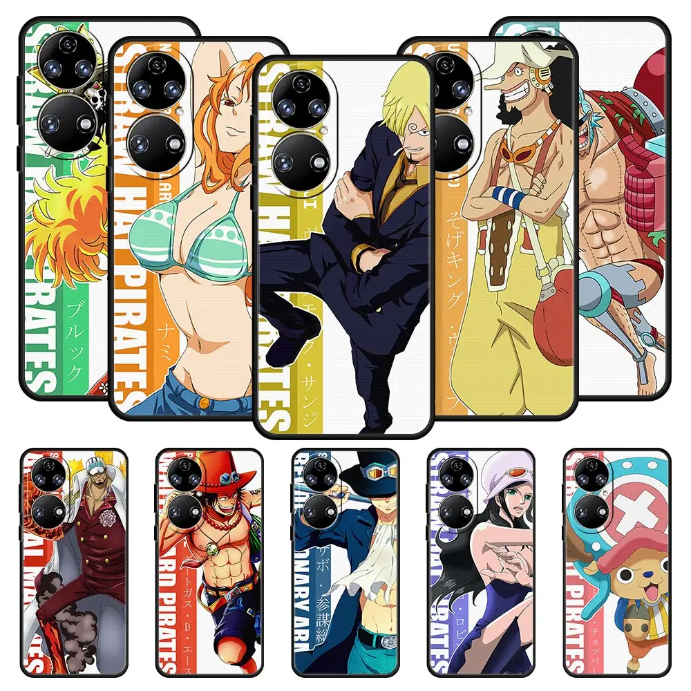

One Piece SHP Luffy Anime Phone Case For Huawei P50 P30 Pro P20 P40 Lite E P Smart Z 2021 Y6 Y7 Y9 2019 Y6p Y9s Y7a Cover Funda
