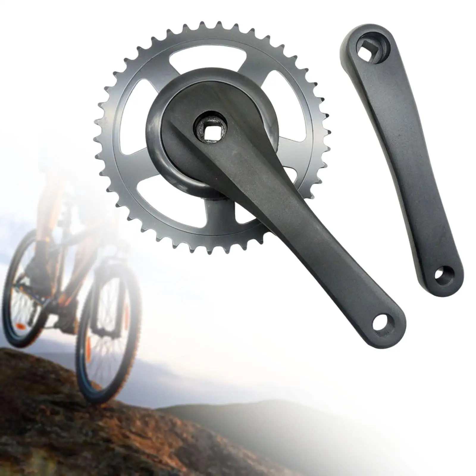 Легкая звездочка складной велосипедной шатуны с квадратным конусом и звездочкой