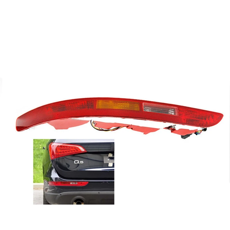 

Left Taillight Rear Bumper Lamp Assembly 8R0945095 For Q5 2009-2017 Four Light Tail Turn Signals Brake Light Cover