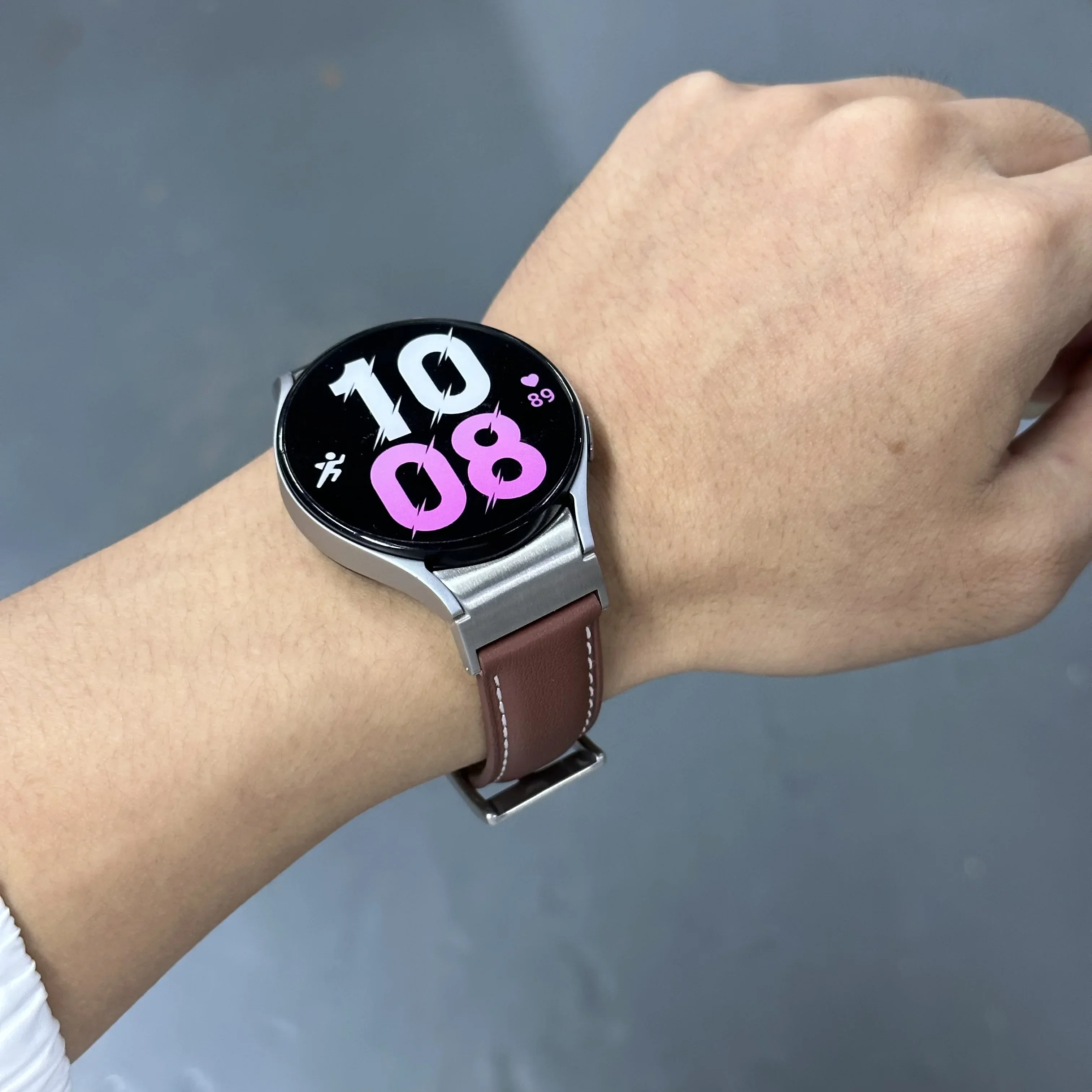 Ремешок кожаный для Samsung Galaxy Watch 6/5/4 40 мм 44 5Pro 45