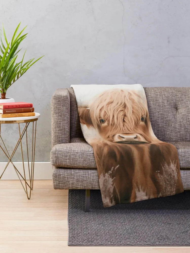 Сумка-тоут в стиле бохо Highland Cow от NoarusRainbowLand — милое одеяло кантри дорожные