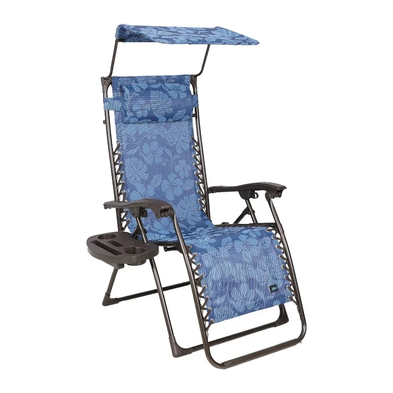 Sun-shade, Drink Tray, & Adjustable Pillow, 300 Lbs