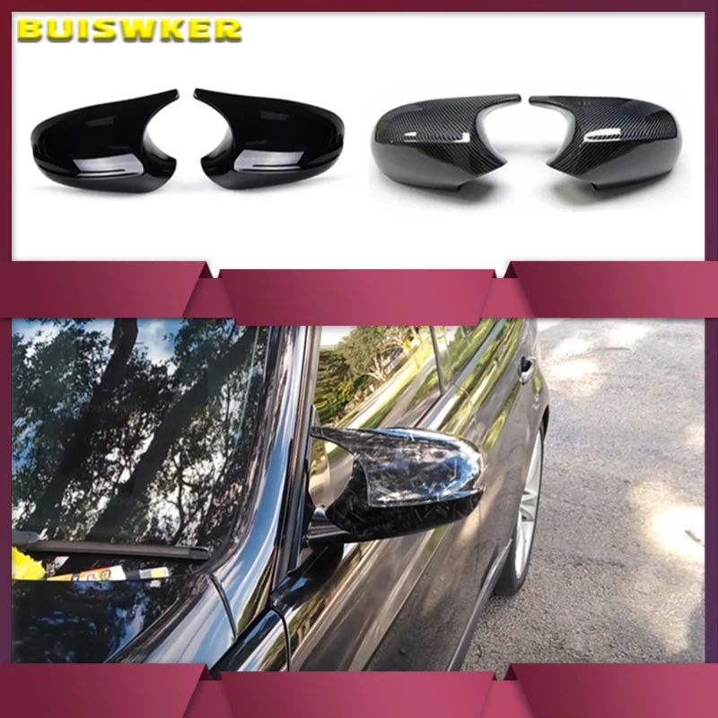 

Replacement Rearview Side Mirror Covers Cap For BMW E90 E91 E92 E93 E81 E87 E82 E88 3 1 Series M Accessories Carbon Fiber Gloss