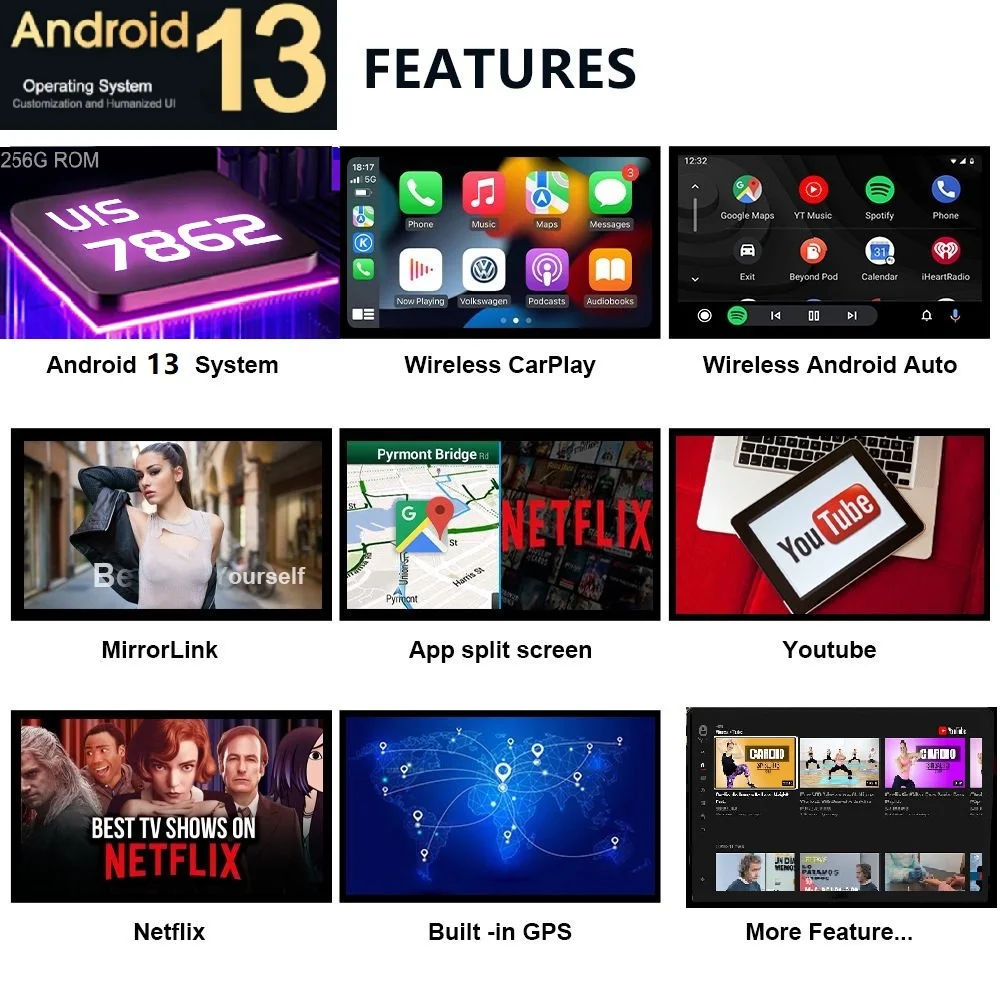 14 9 "Android 13 8G+256G Автомобильный головной блок для BMW 3 4 серии F30 F31 F33 F32 F34 F36 M3 F80 M4 F82 F83