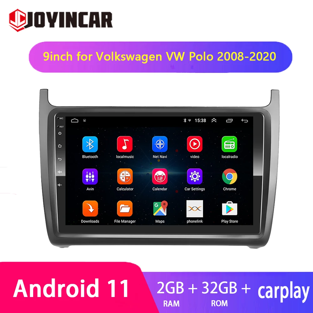 

Автомагнитола 2 Din на Android 10,1 для Volkswagen VW Polo 2008-2020, 9 дюймов, FM, Wi-Fi, Carplay, мультимедийный видеоплеер, GPS-навигация