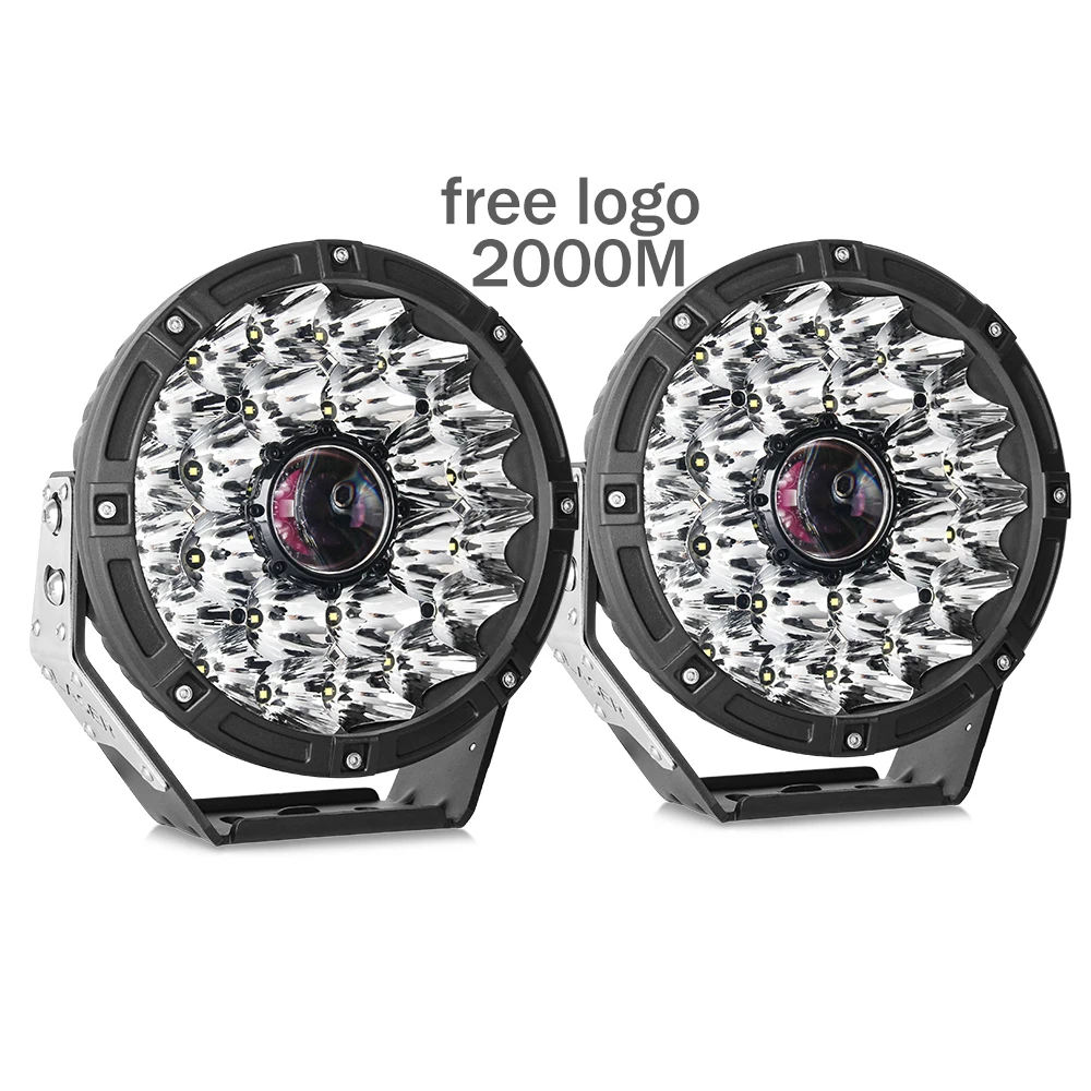 

2020 Spot Car Driving Light LED Light Irradiation 2km 7inch 9 inch sport off road vehicle round 2000M Car Led Work Light