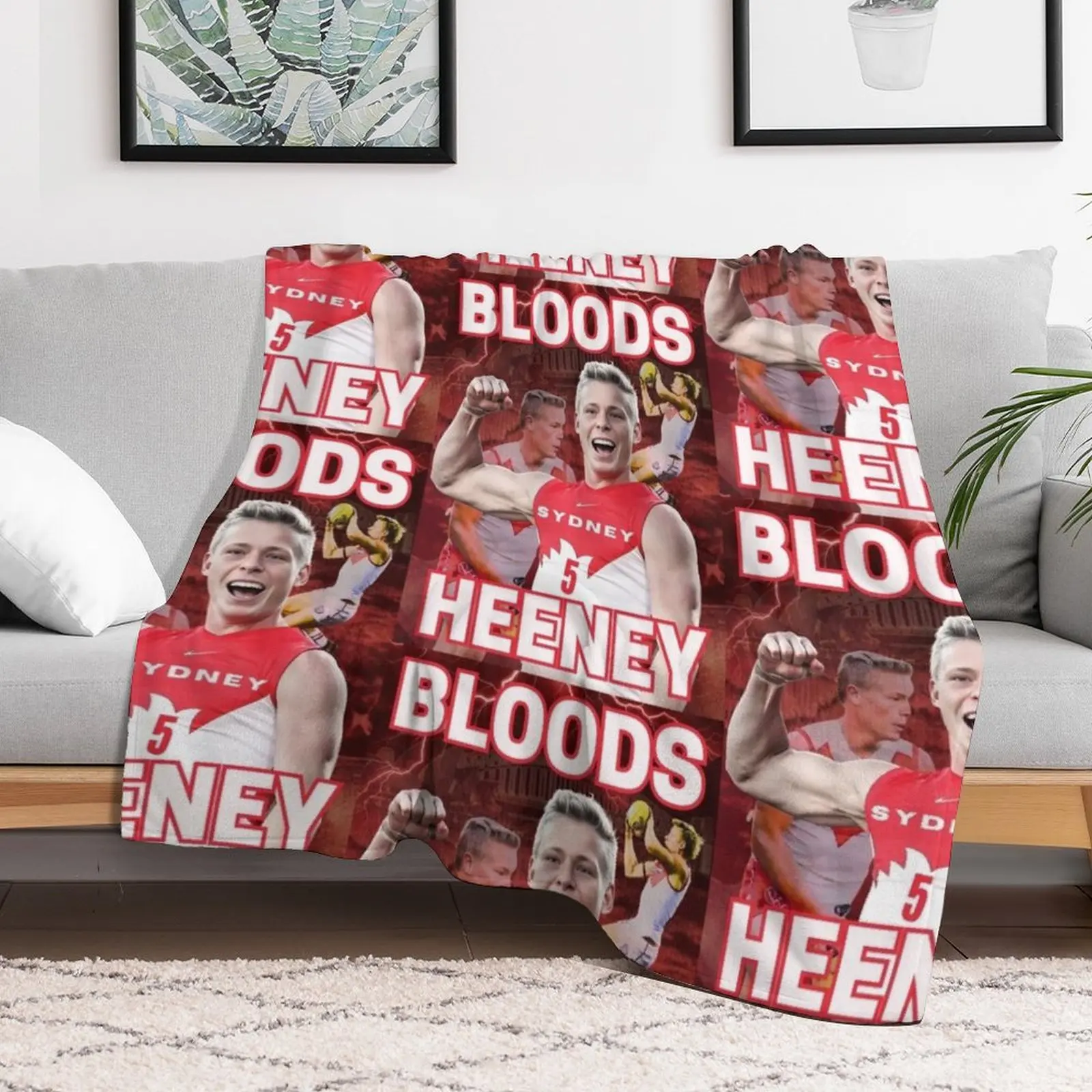 Isaac Heeney Sydney Swans Afl футбольное одеяло теплое для зимы плед на диван детский