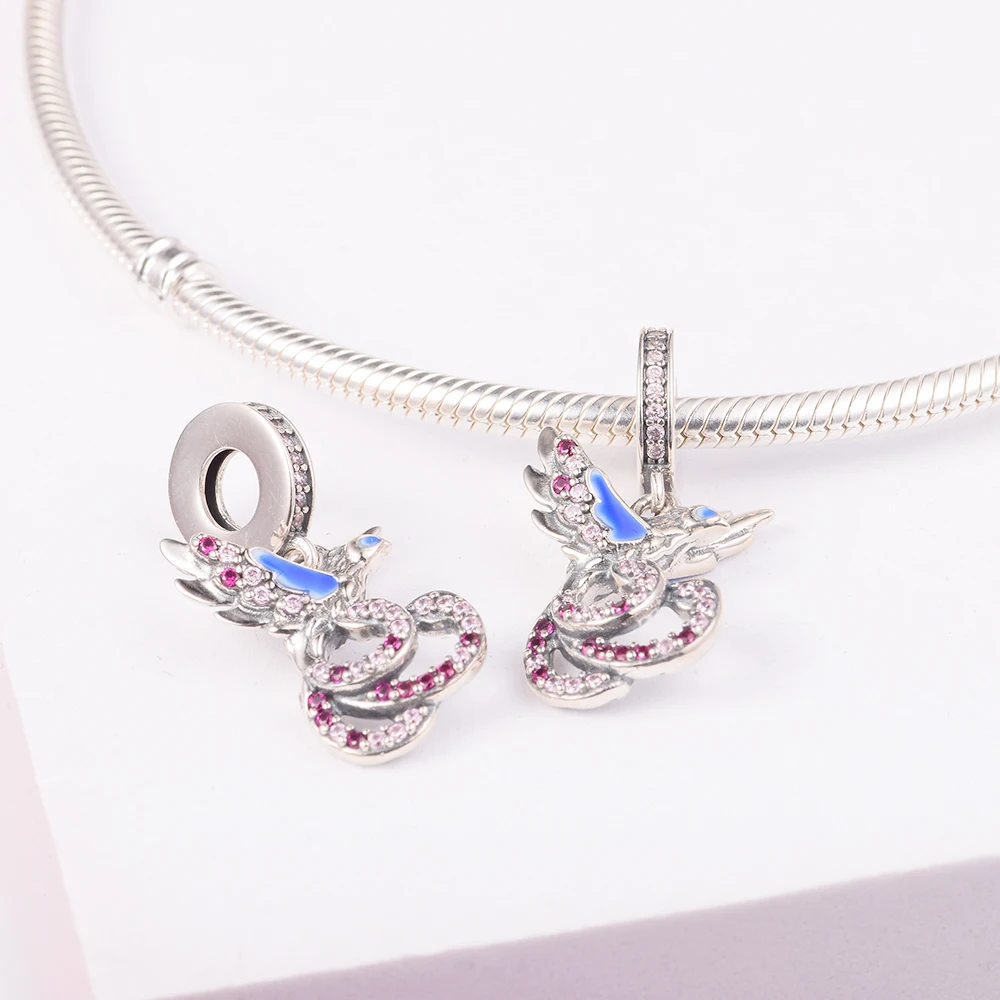 

Valentine's Day 2022 Trend High Quality S925 Sterling Silver Beads Woman Charm for Bracelets New Cheap Jewelry Pendant
