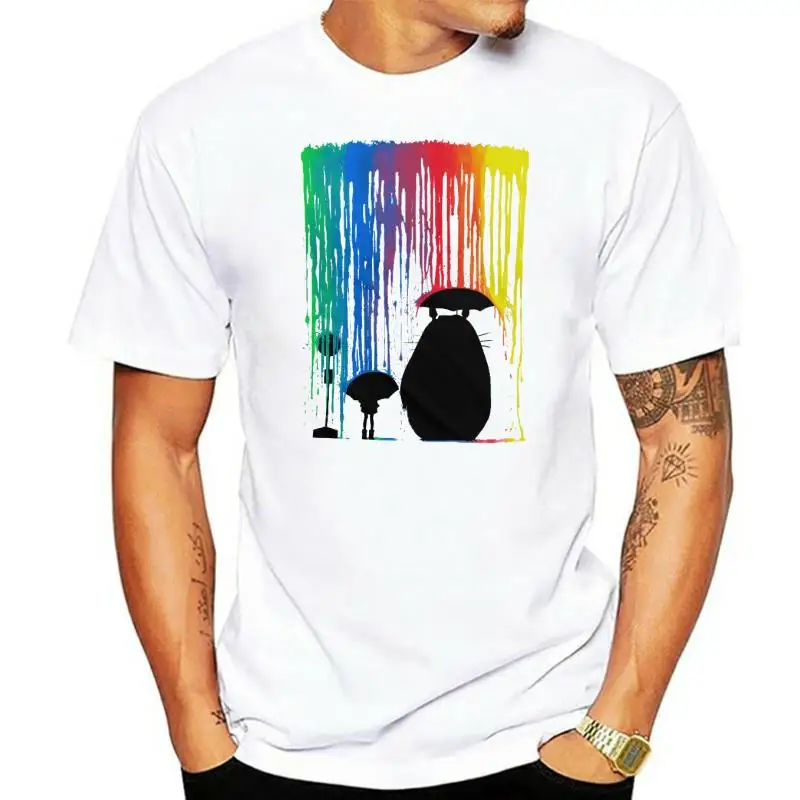 

Totoro Art T-shirt, Studio Ghibli Tee, Men's Women's All Sizes Hot Sale Men T Shirt Fashion Retro 100% Cotton Print Shirt Tee