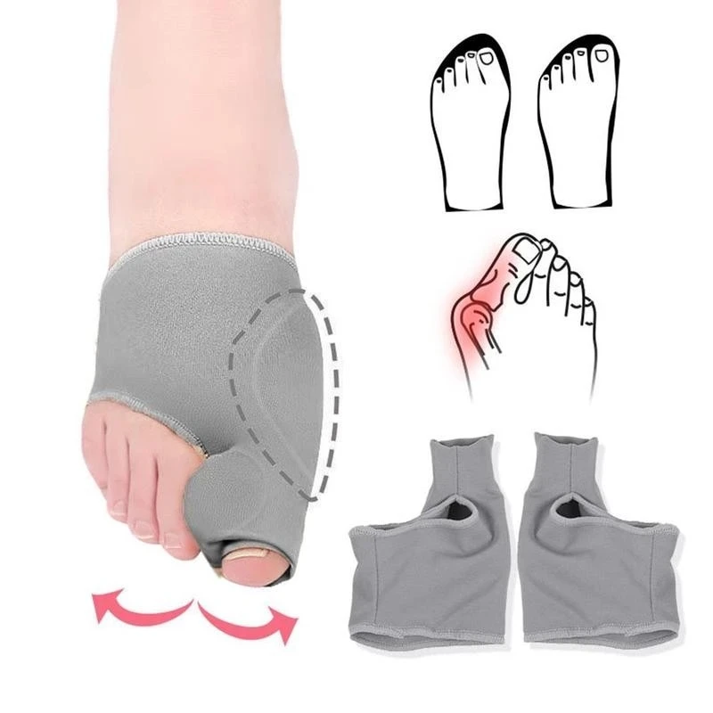 

Sdotter 2PCS Big Toe Separator Bunion Corrector Hallux Valgus Bone Thumb Finger Correction Straightener Orthopedic Foot Care Too