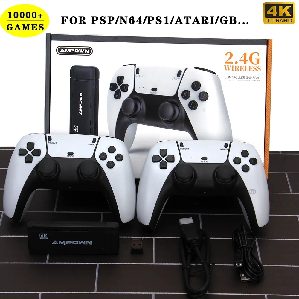 Беспроводной игровой контроллер U9 2,4G HD для PSP/GBA, 10000 + классических игр