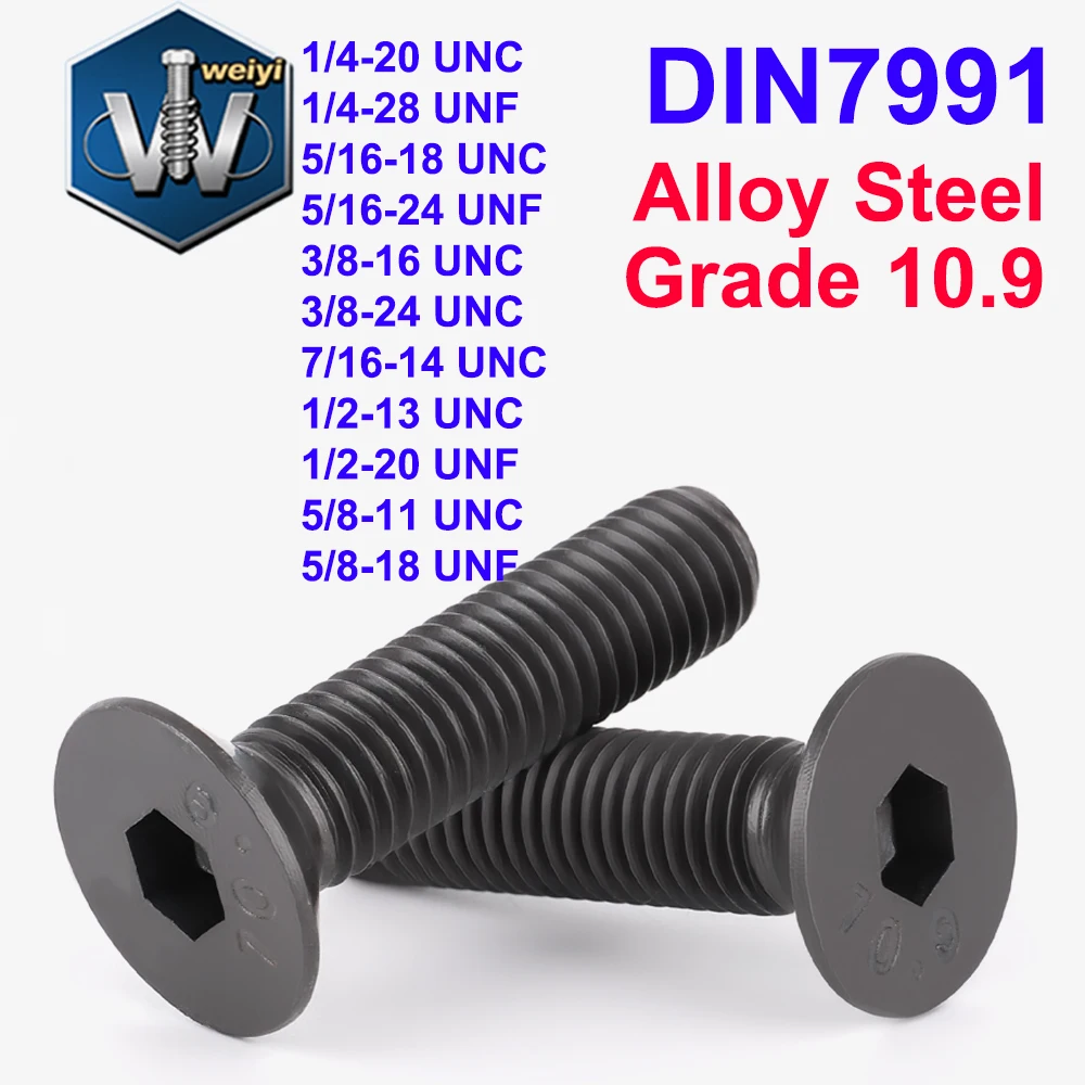 

Weiyi DIN7991 Винты из стали черные