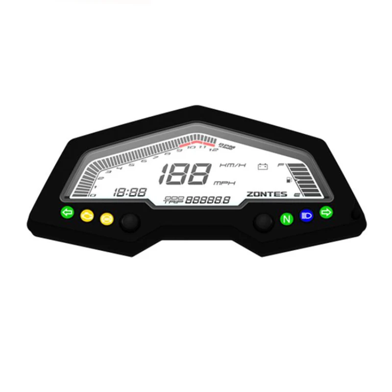 

Motorcycle Ghost Abs 17 New and Upgraded Lcd Instrument Odometer Code Meter for Zontes Zt250-s 250-r