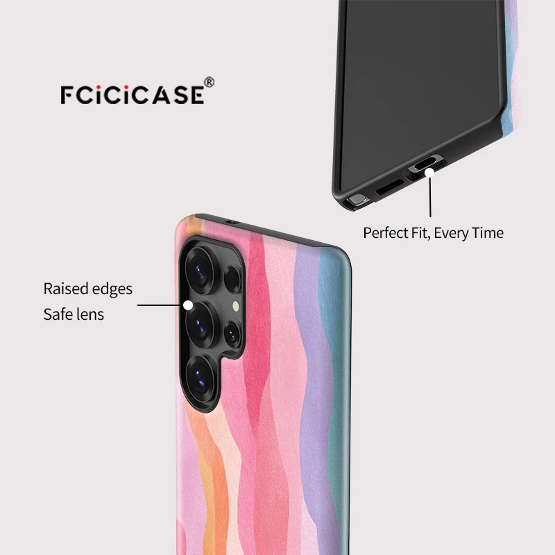 Фото Чехлы для телефонов Fcicicase для Samsung Galaxy S25 Plus S24 Ultra S23 S 23+ S20 FE, модный защитный матовый чехол с рисунком №4