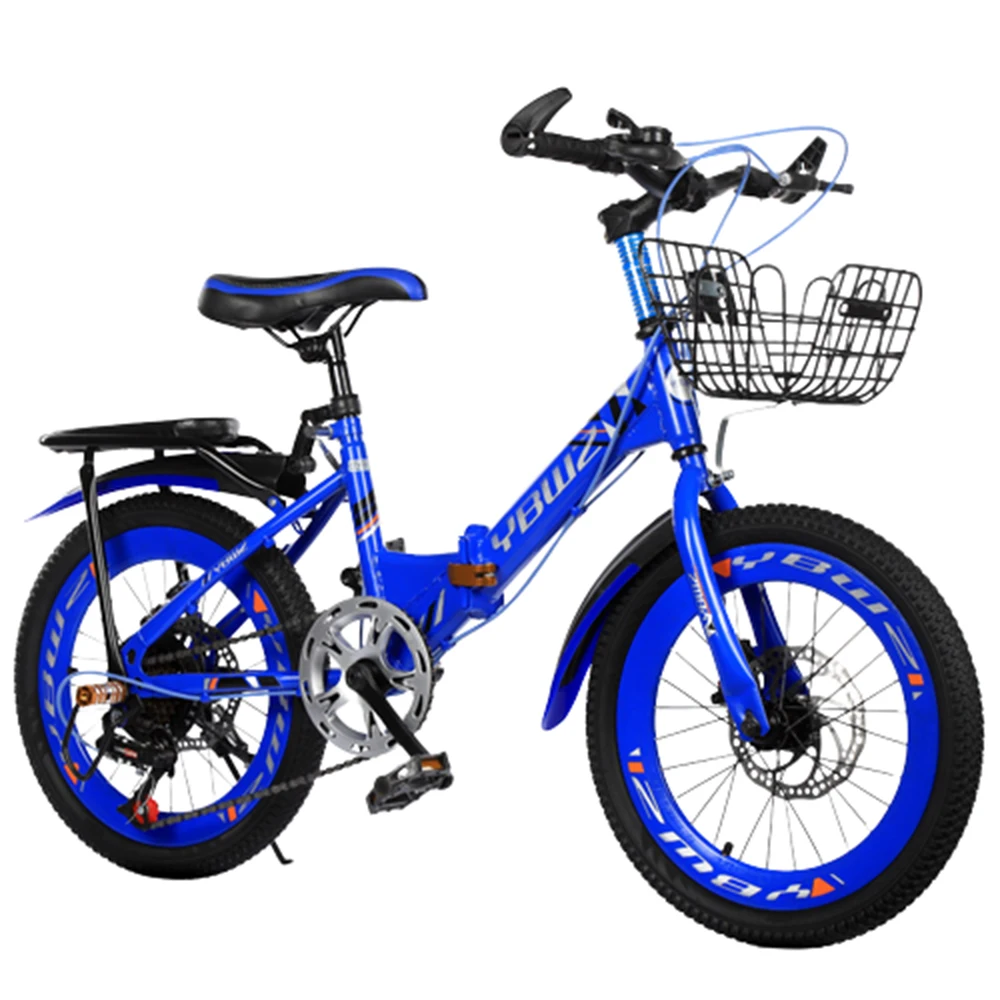 

Fold Bicycle Variable Speed Bike Children 18/20/22 Inches Mountains Off-Road Commute Dual Disc Brakes Convenient