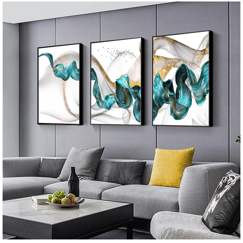 Декоративные настенные картины украшение для гостиной зеленая Летающая