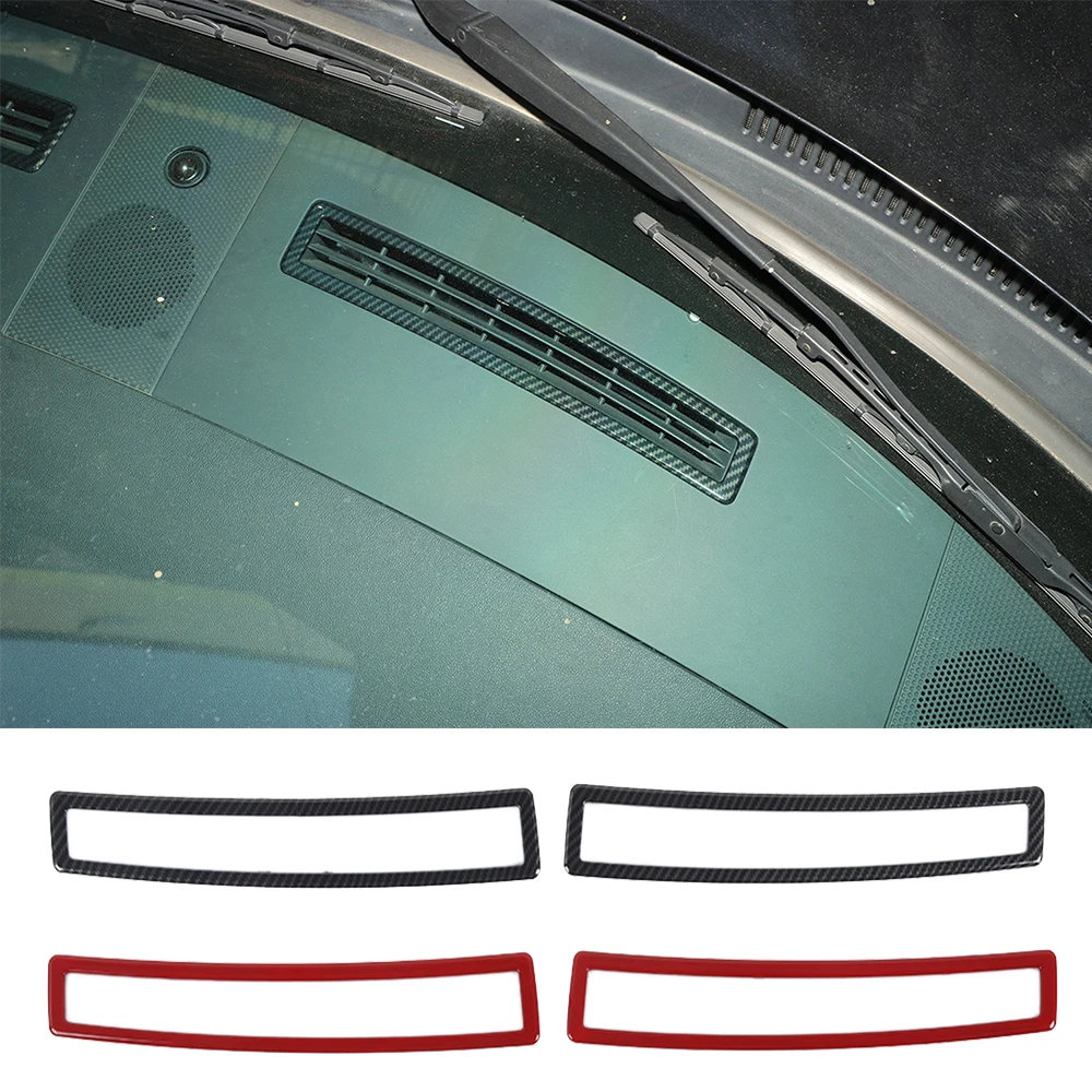 

Car Front Windshield Hood Air Vent Outlet Decoration Cover for Dodge Challenger 2009 2010 2011 2012 2013 2014 Exterior Accessory
