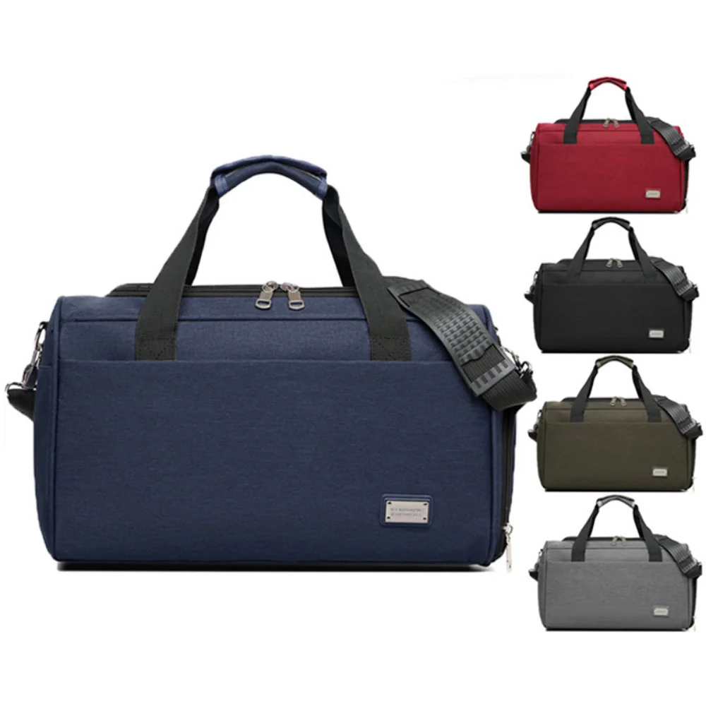 Travel Bag Waterproof Oxford Cloth Outdoor Fitness Travel Bag Adjustable Length Shoulder Strap Large Capacity Hand Luggage