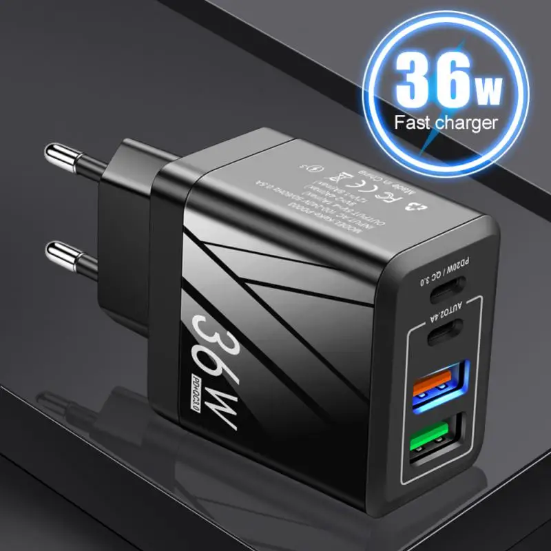 

Universal Pd 20w 2usb Type-cpd Charging Head 2usb Type-cpd Charging Head Multi-port Fast Charging Us Eu Uk Charger Qc3.02.4a