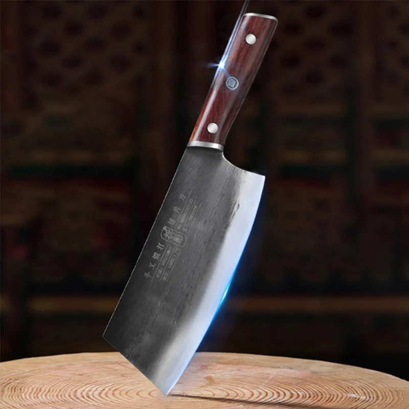 

7,5 дюймовый нож для нарезки острый Мясник Шеф-Повар мясник Longquan кухонные ножи деревянная ручка кухонные инструменты ручной работы кованый к...
